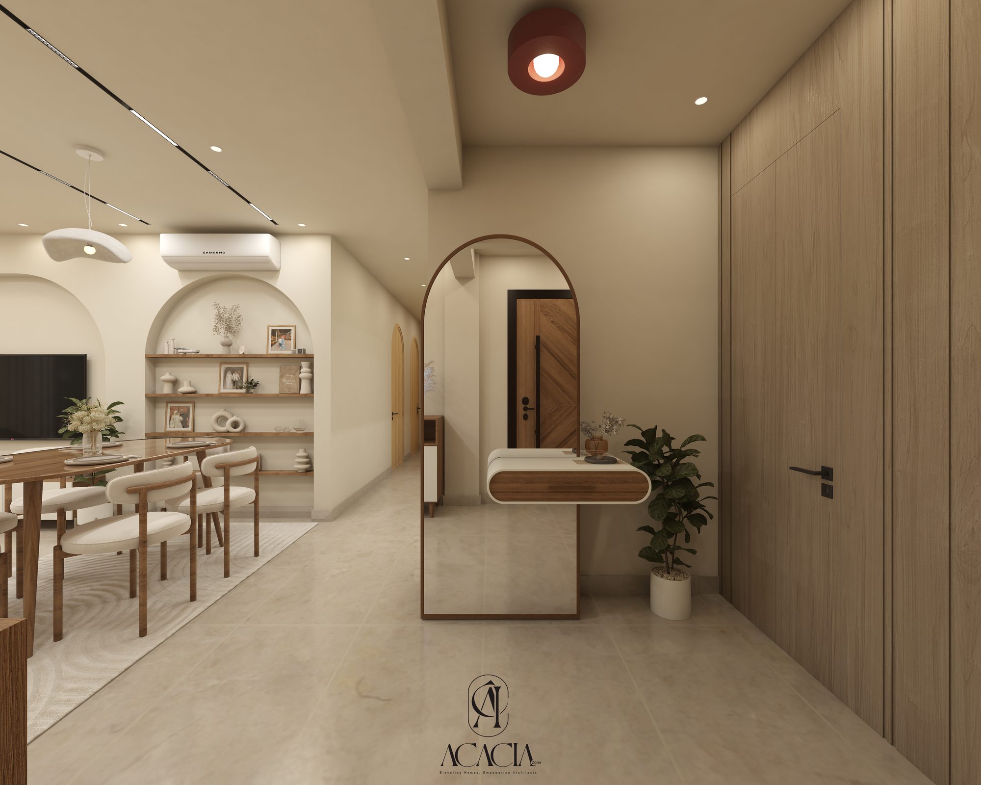 The Calm Residence interior detail