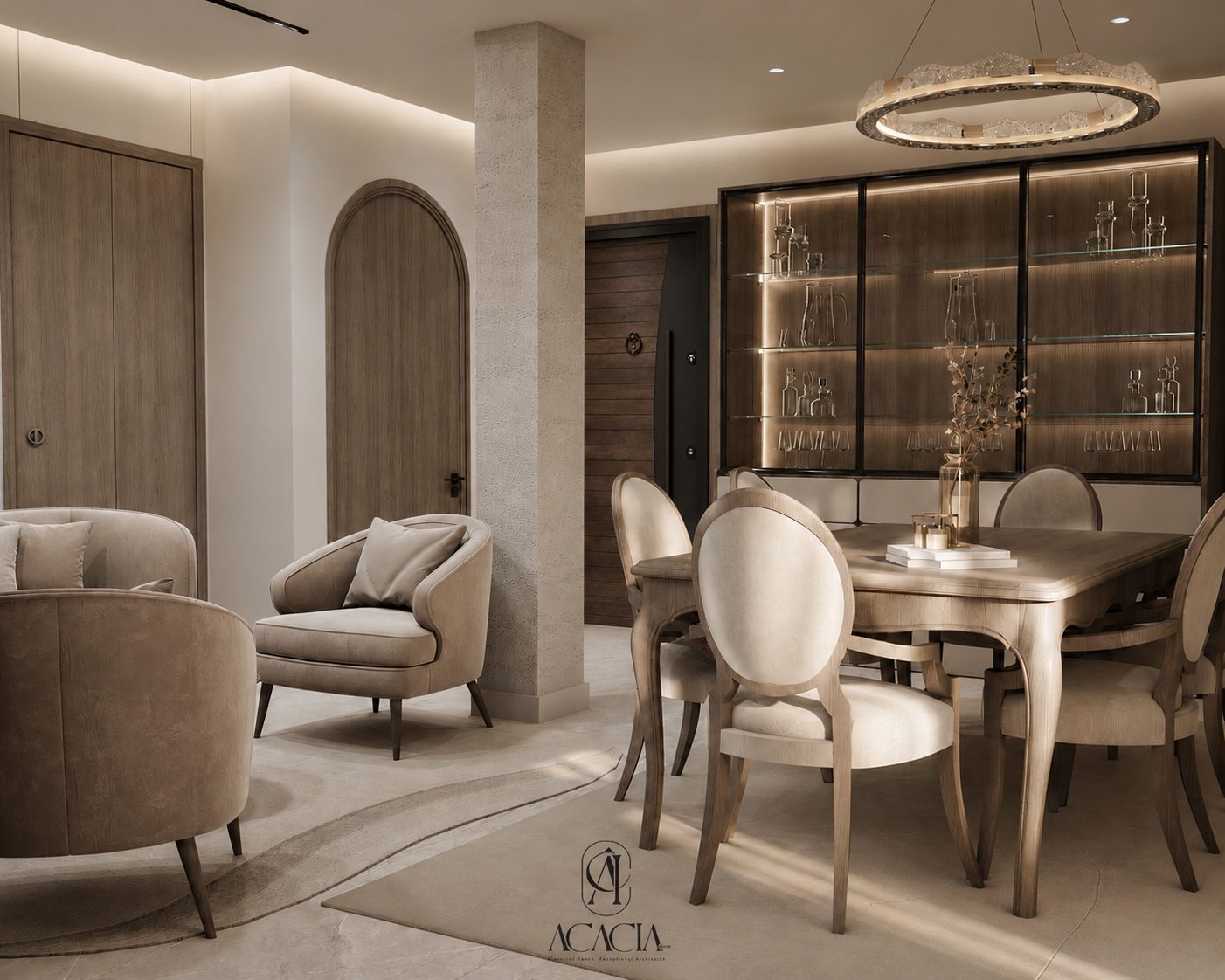 Wisal Apartment dining and reception area